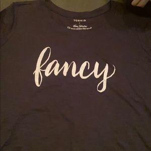 “Fancy” graphic t from Torrid